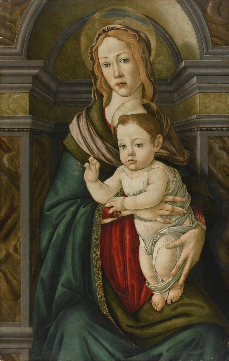 Die Madonna mit dem Kind von Sandro Botticelli