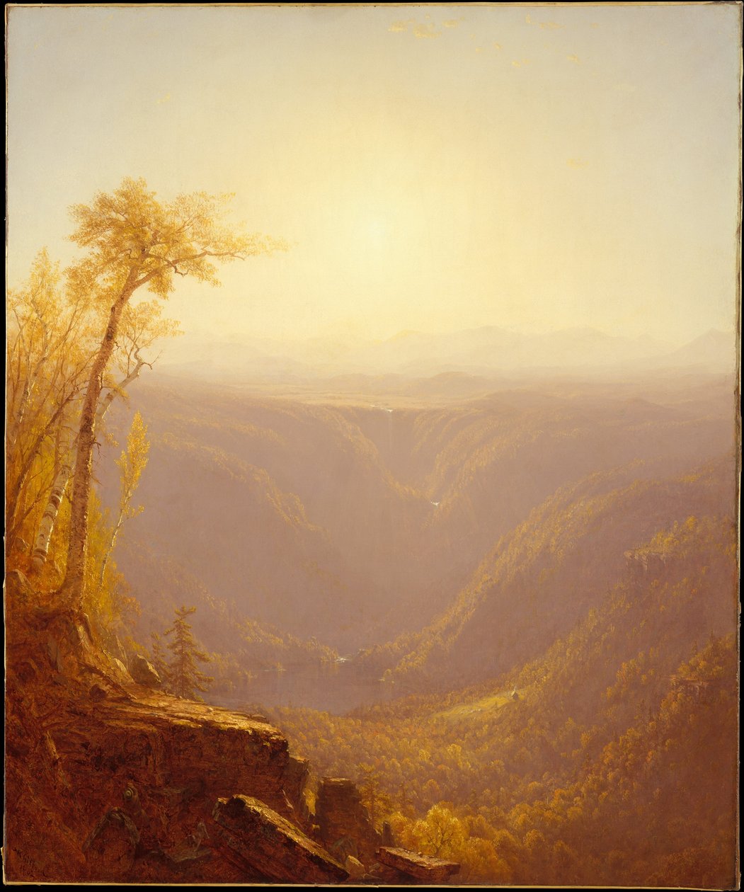 Eine Schlucht in den Bergen (Kauterskill Clove) von Sanford Robinson Gifford