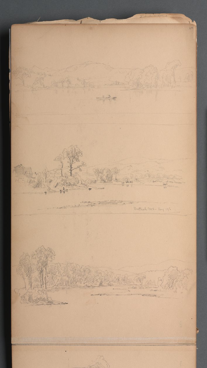 Skizzenbuch, Seite 05: Bethel ME 19. August 1859 von Sanford Robinson Gifford