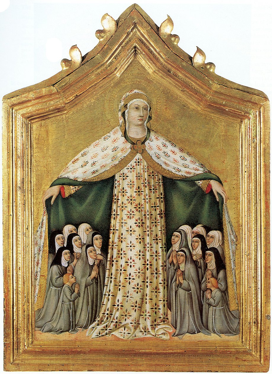 Madonna della Misericordia Madonna der Barmherzigkeit, 1440er Jahre von Sano di Pietro