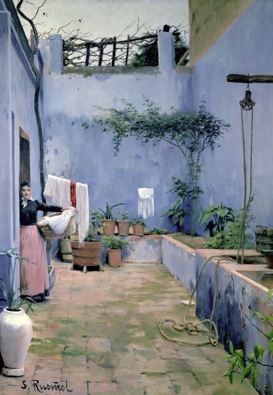 Innenhof von Santiago Rusinol i Prats