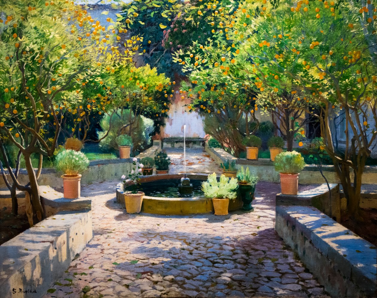 Der Hof der Orangenbäume von Santiago Rusinol i Prats