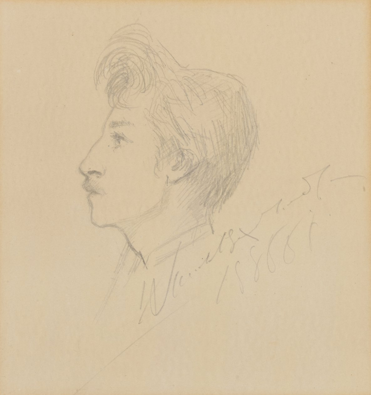 Porträt von W. Graham Robertson von Sarah Bernhardt