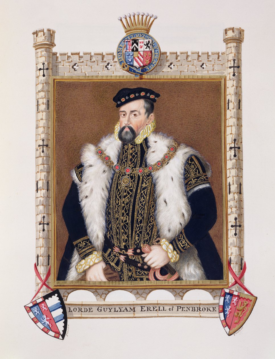 Porträt von William Herbert (ca. 1506-70) 1. Earl of Pembroke aus 