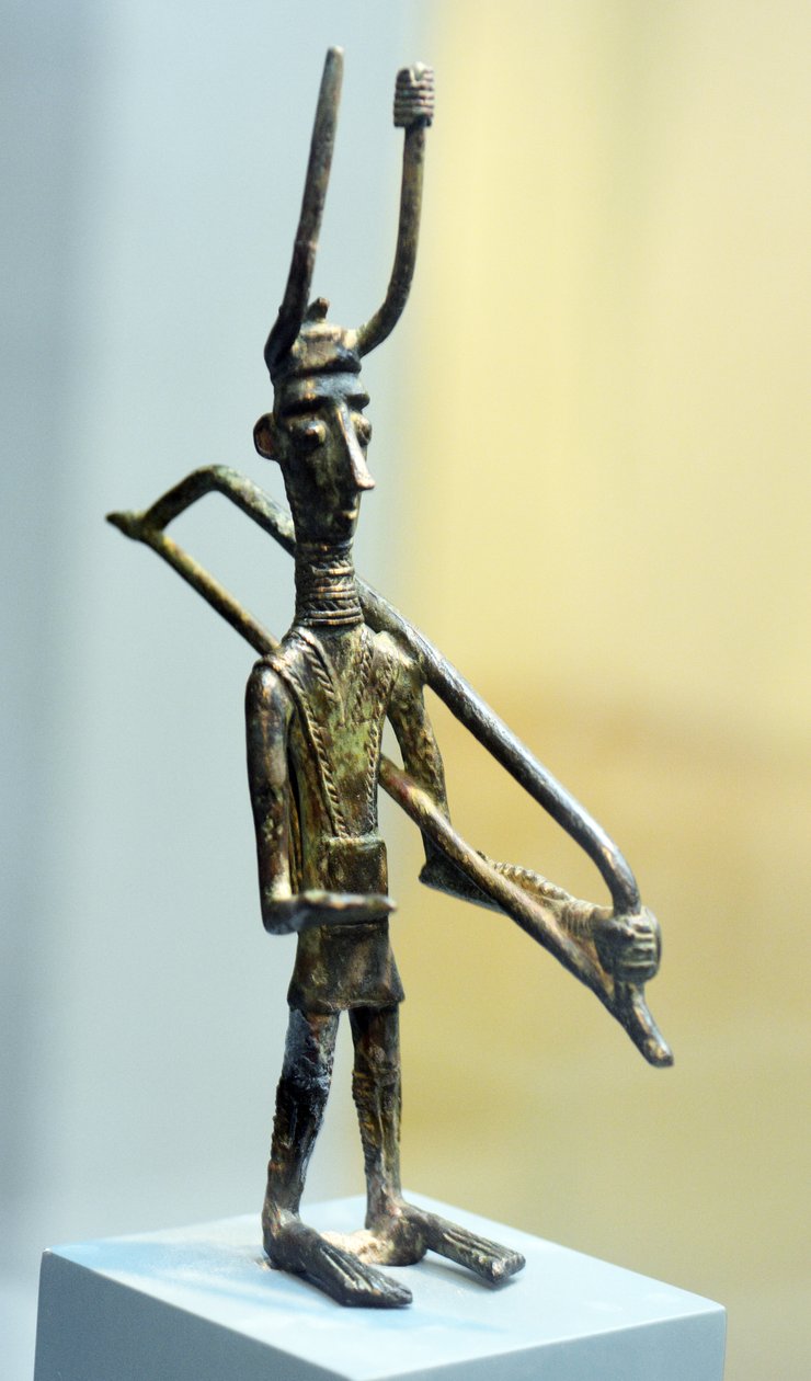 Figur eines Kriegers, ca. 1800-1200 v. Chr. (Bronze) von Sardinia Nuragic Civilization