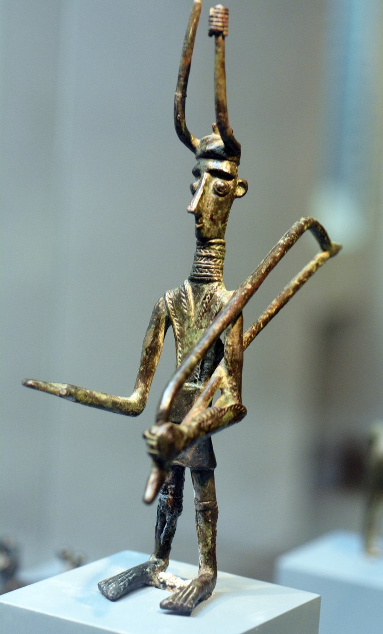 Figur eines Kriegers, ca. 1800-1200 v. Chr. (Bronze) von Sardinia Nuragic Civilization