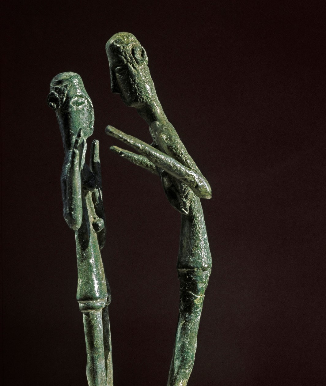 Nuragische Kultur (Nuraghi) Sardinien: Skulpturengruppe aus Bronze-Ringern. 8.-7. Jahrhundert v. Chr. Cagliari, Museo Nazionale Archeologico, Sardinien, Italien von Sardinia Nuragic Civilization