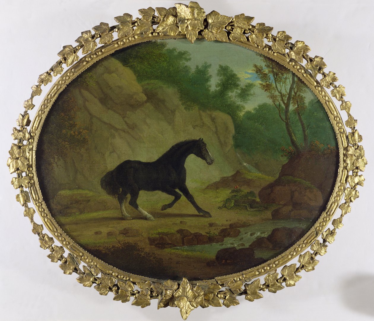 Ein Pferd erschreckt durch eine Schlange von Sawrey Gilpin