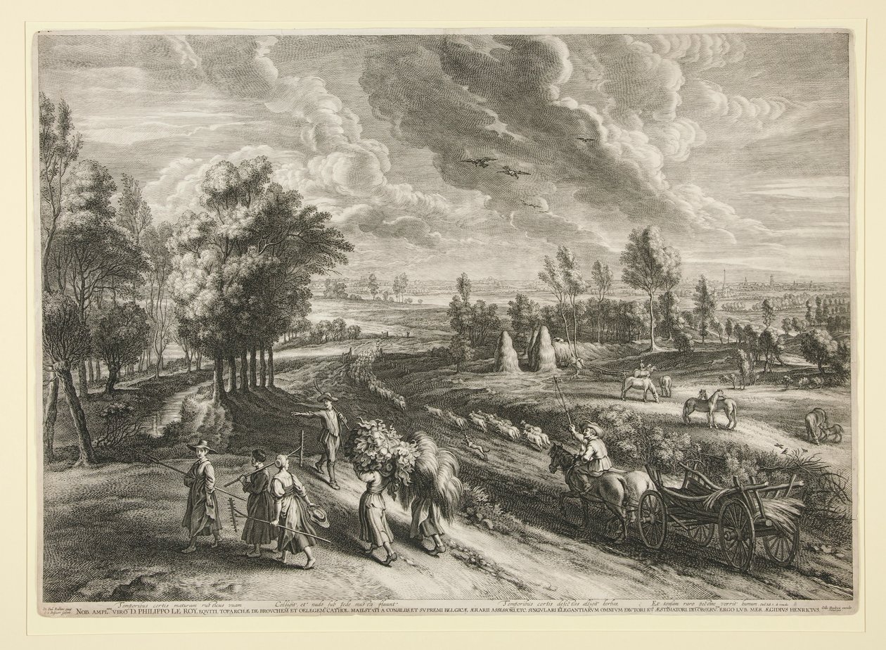Ansicht von Malines, aus der Serie der großen Landschaften von Schelte Adams Bolswert