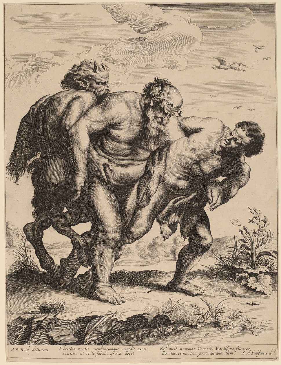 Der betrunkene Silen von Schelte Adams Bolswert after Sir Peter Paul Rubens