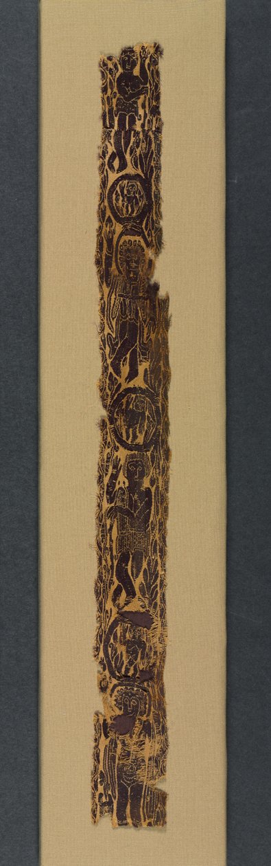 Ornamentales Schulterband von einer Tunika, 600-650 von School Byzantine