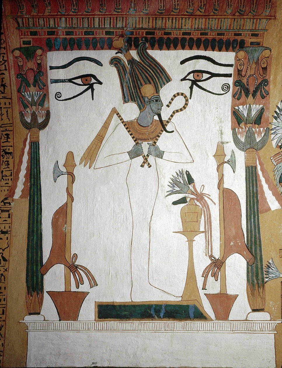 Luxor, Theben: Deir El Medineh, Dorf und Nekropole der Handwerker. Grab des Sennedjem: Der Gott Osiris, Symbol der spirituellen Wiedergeburt eines Toten. von School Egyptian