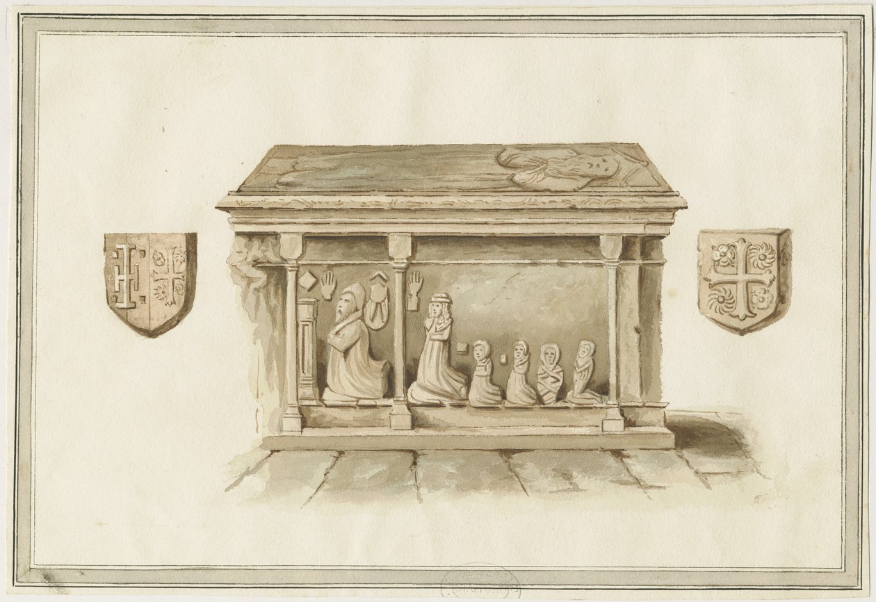Eccleshall Kirche - Grab von Bischof Bentham von School English