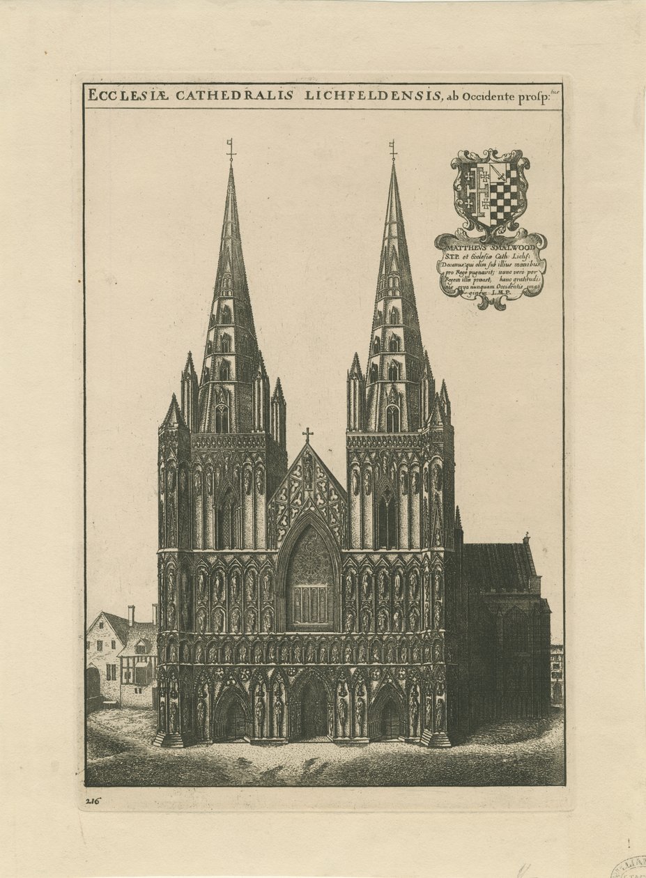 Lichfield Kathedrale - Westfront von School English
