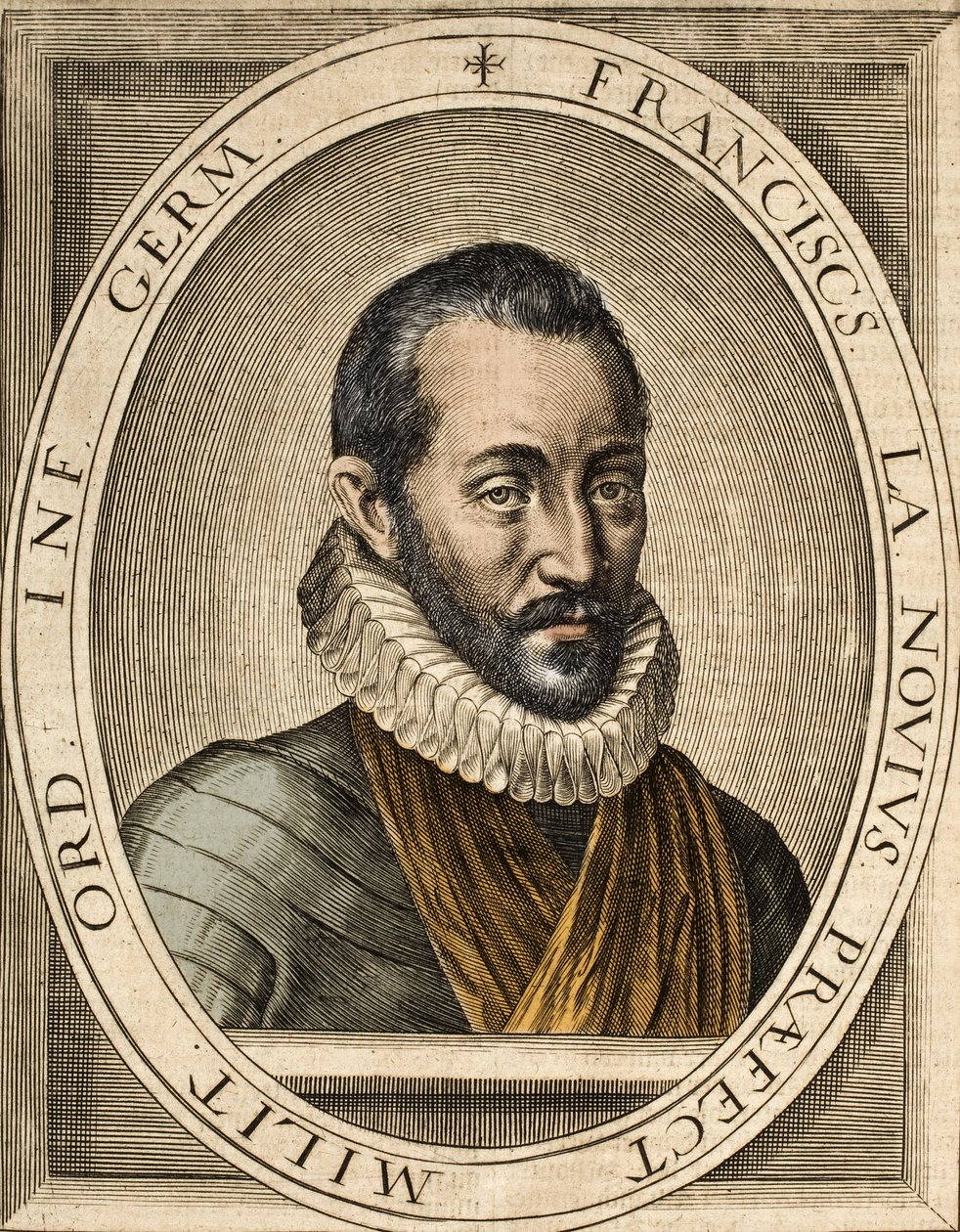 Porträt von François de La Noue (1531-1591), Autor von „Discours politiques et militaires français“ - François de la Noue genannt Bras-de-Fer (Eisenarm) von School French