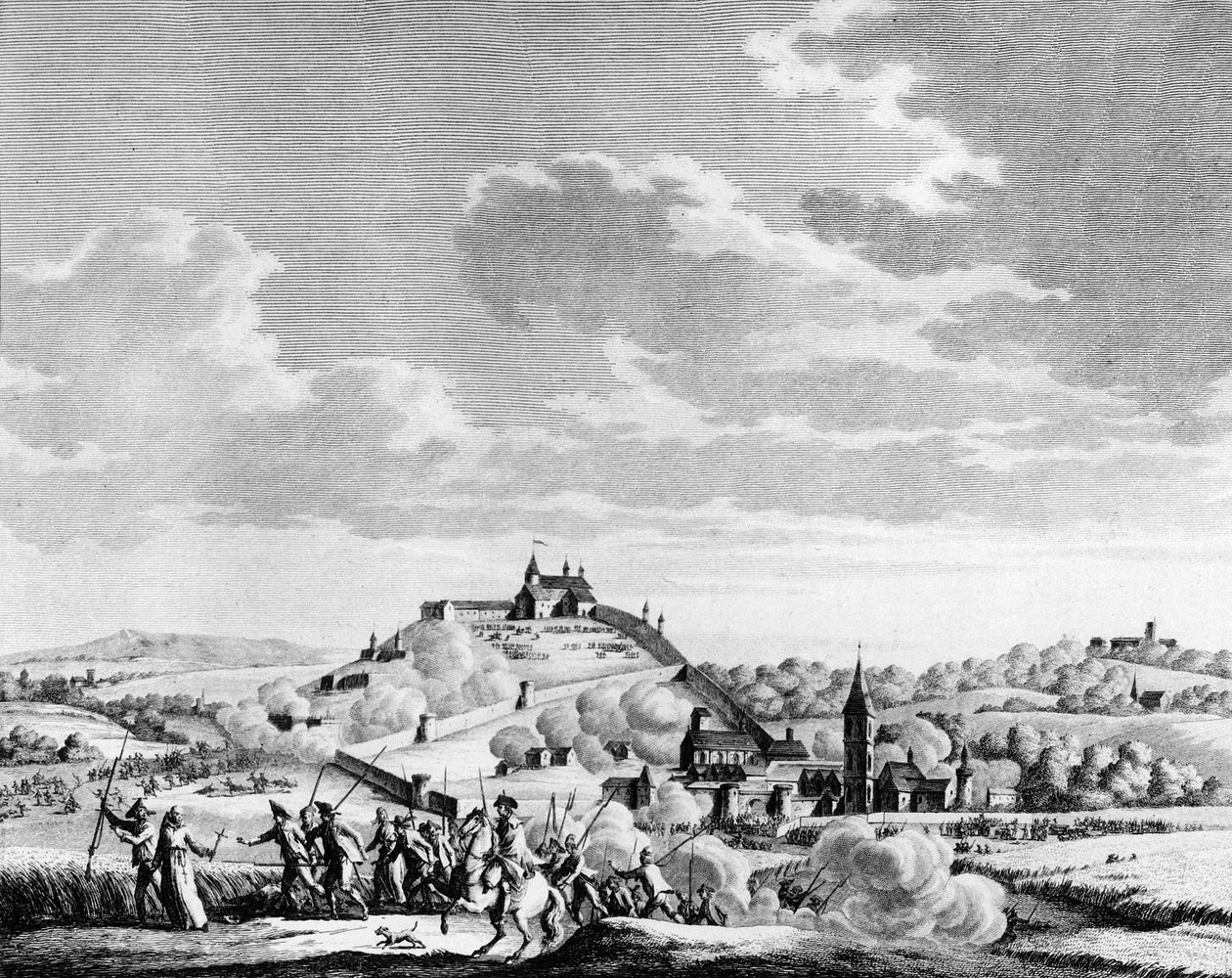 Krieg der Vendée: Belagerung bei der Schlacht von Granville am 14. November von School French