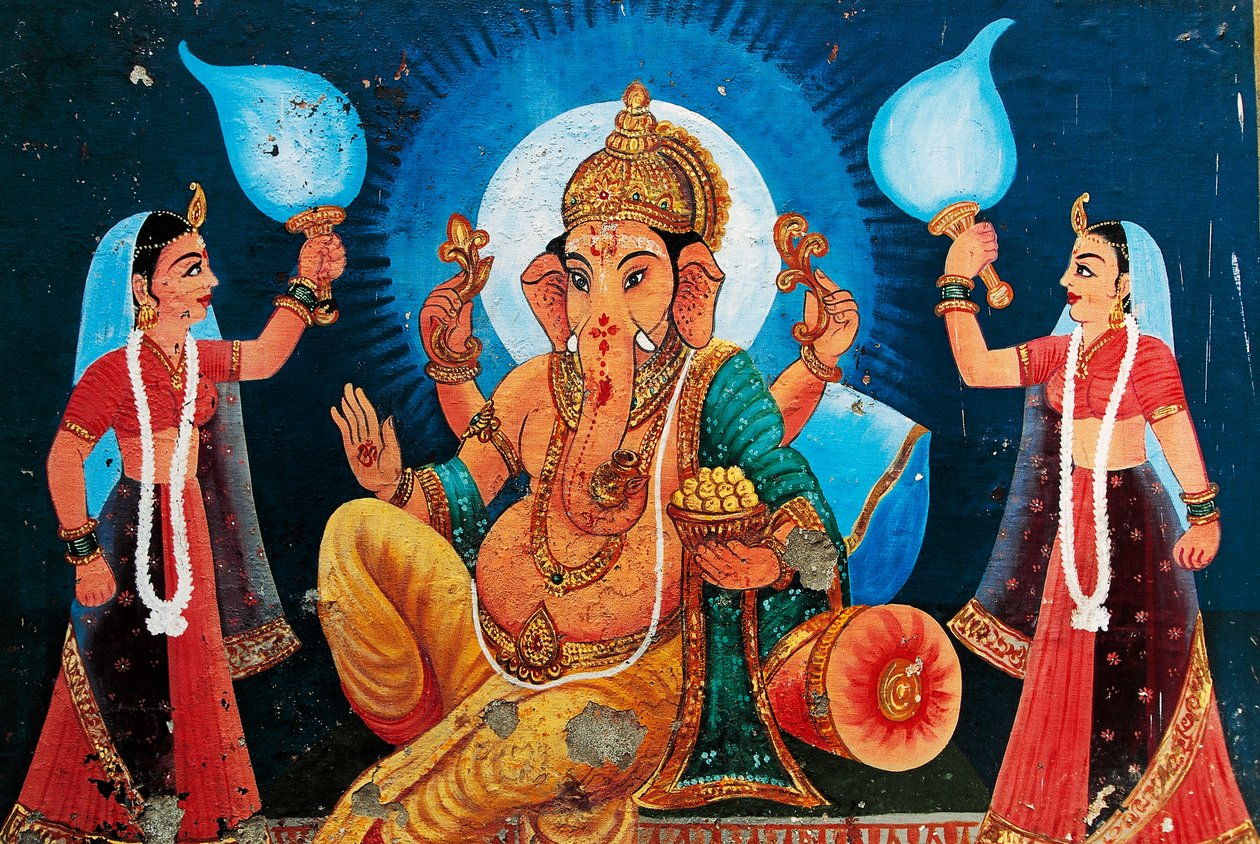 Darstellung von Ganesh, Benares, Indien von School Indian
