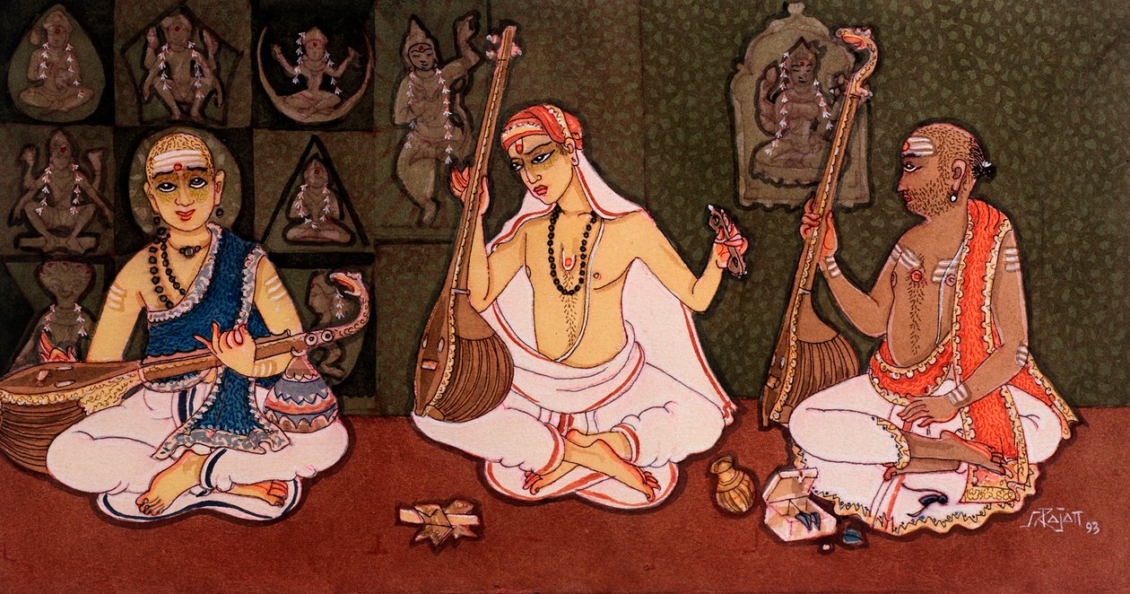 Hindu-Mönche von School Indian