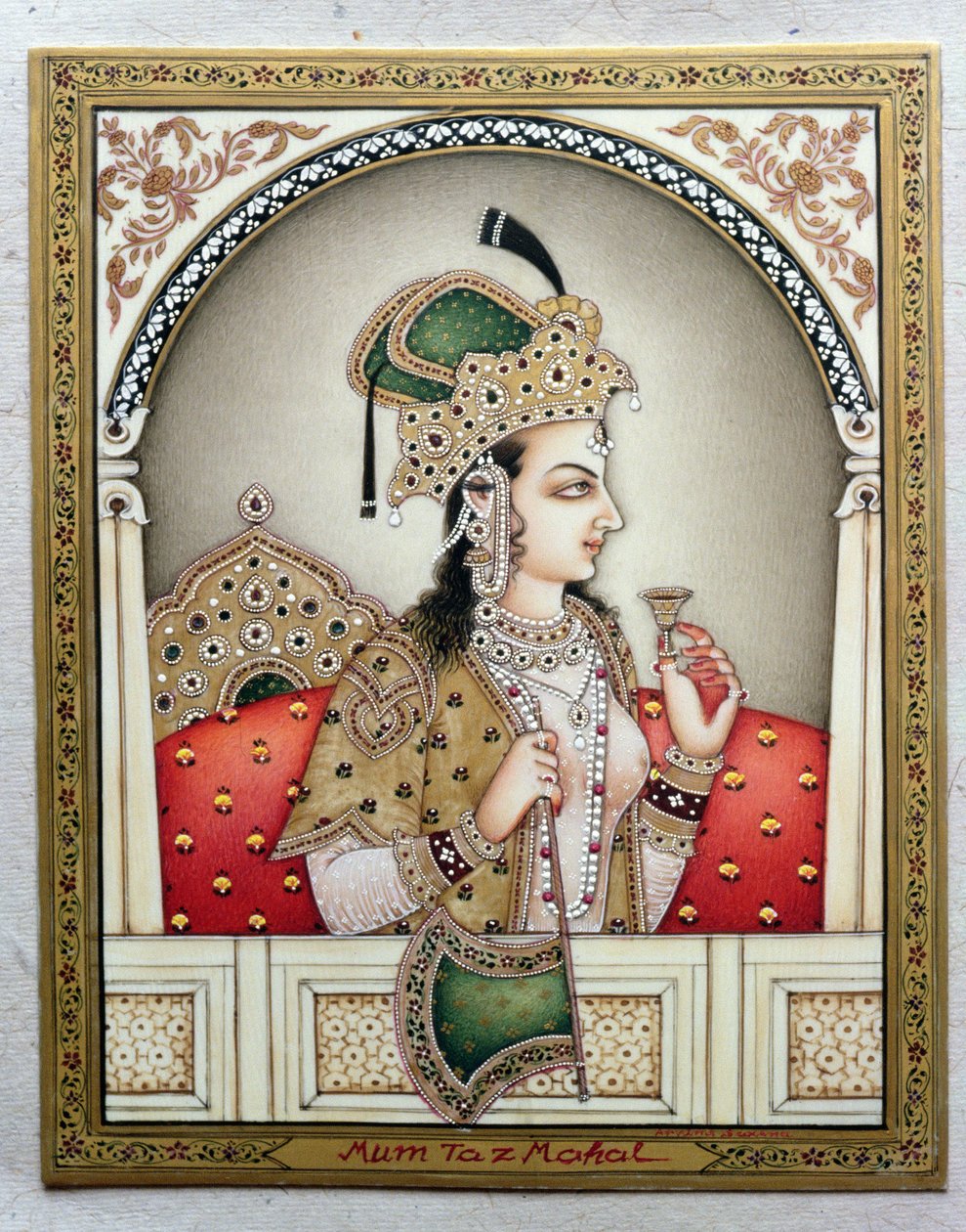 Porträt von Arjumand Banu Begum (d.1631) Mumtaz-i Mahal von School Indian