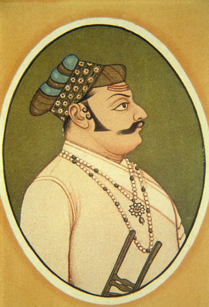 Porträt von Maharaja Udai Singh, Udaipur, Rajasthan, Indien von School Indian