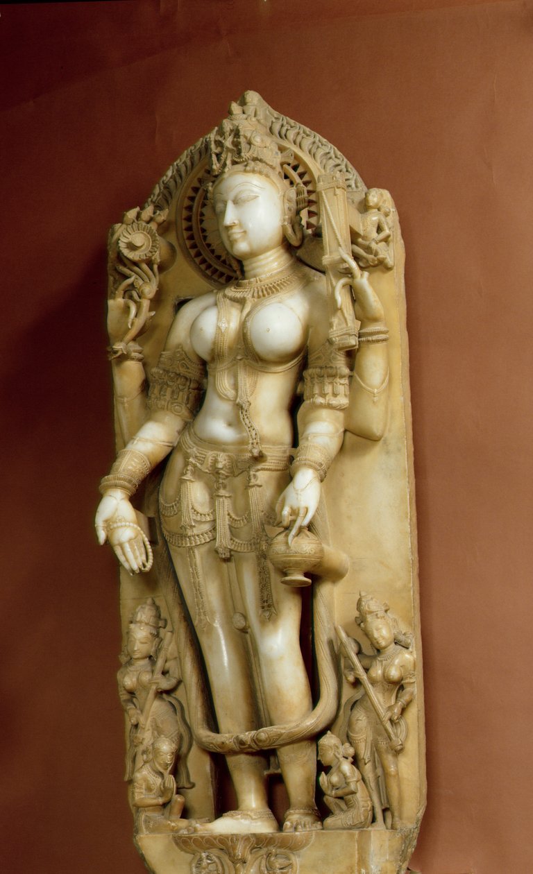Sarasvati, die Göttin des Lernens, Pallu, Rajasthan, Chauhan-Dynastie von School Indian