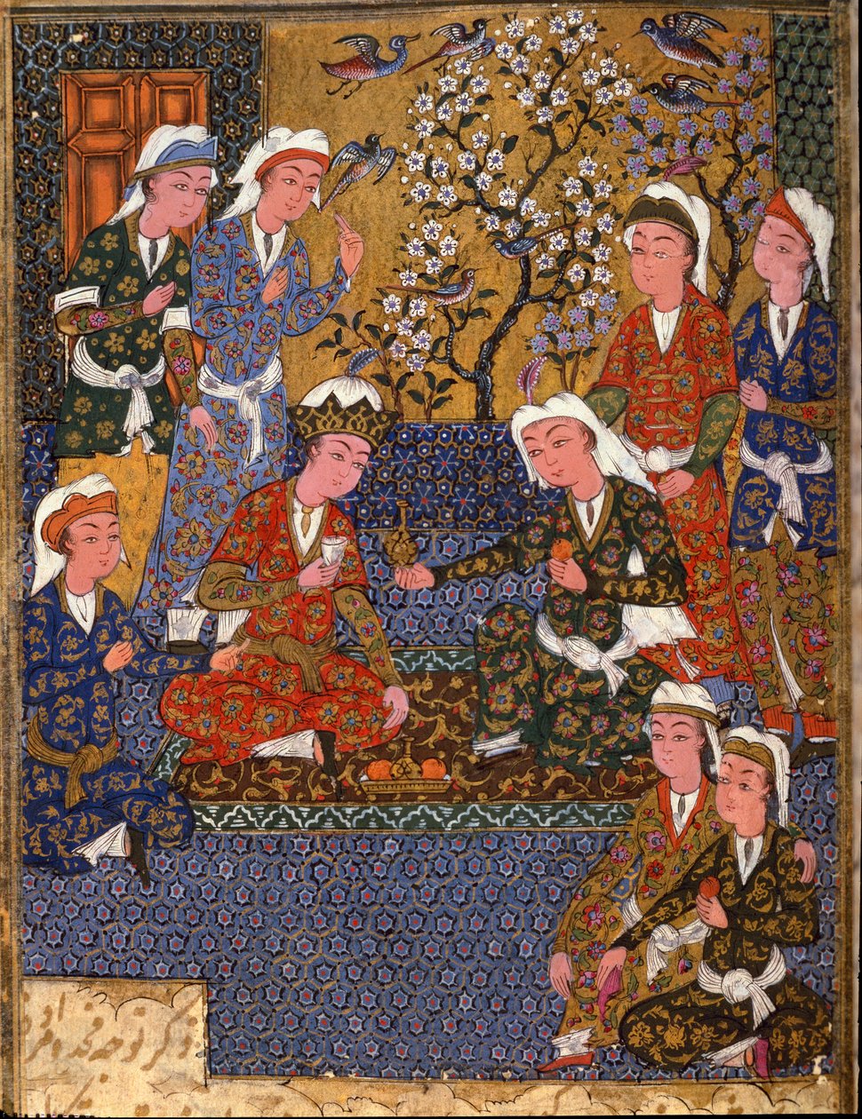 Islamische Kunst: Der Hof eines Königs von School Iranian