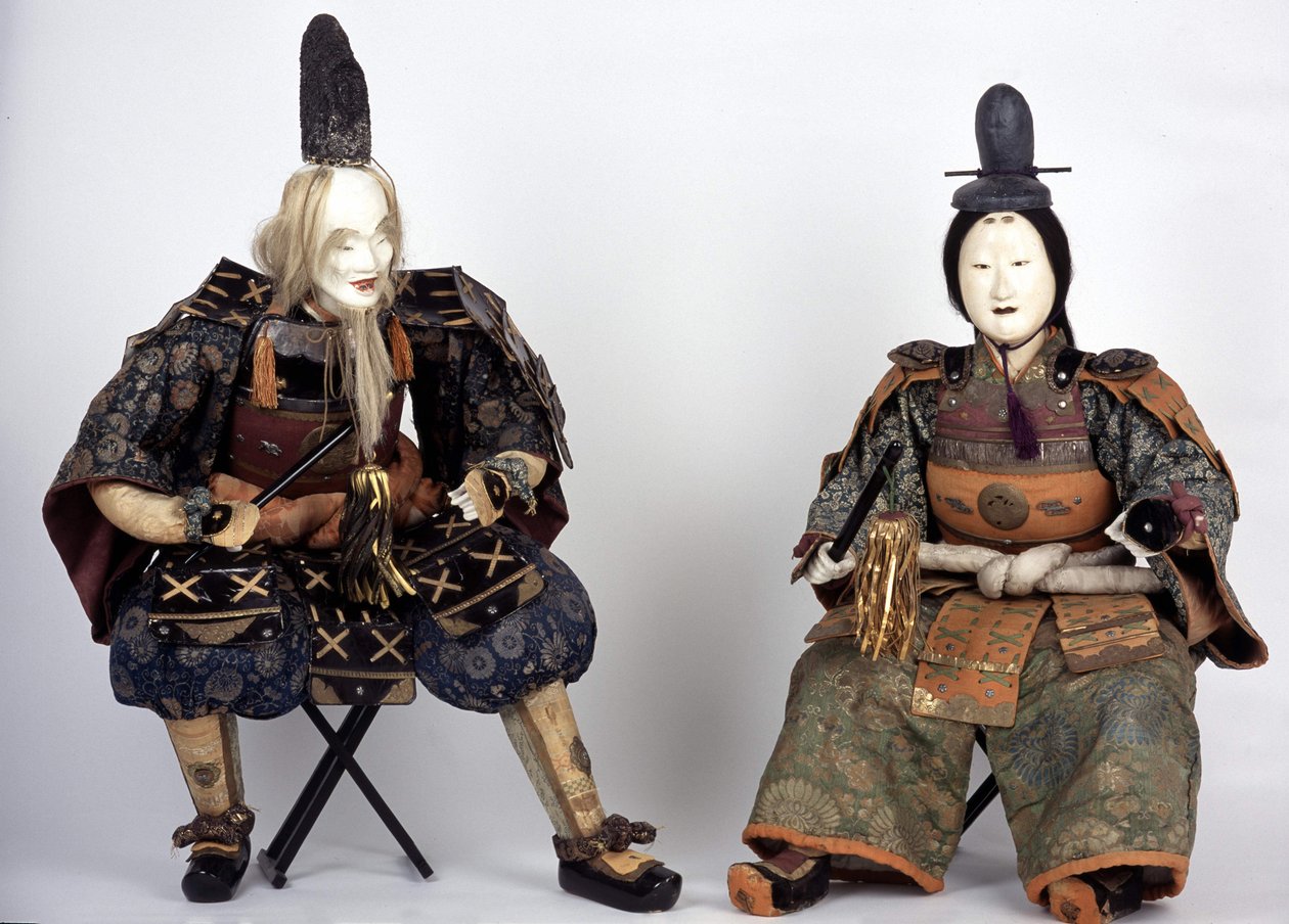 Japanische Puppen aus der Edo-Zeit, die auf der Jungenparty erscheinen. Captier Sammlung. Paris von Japanese School