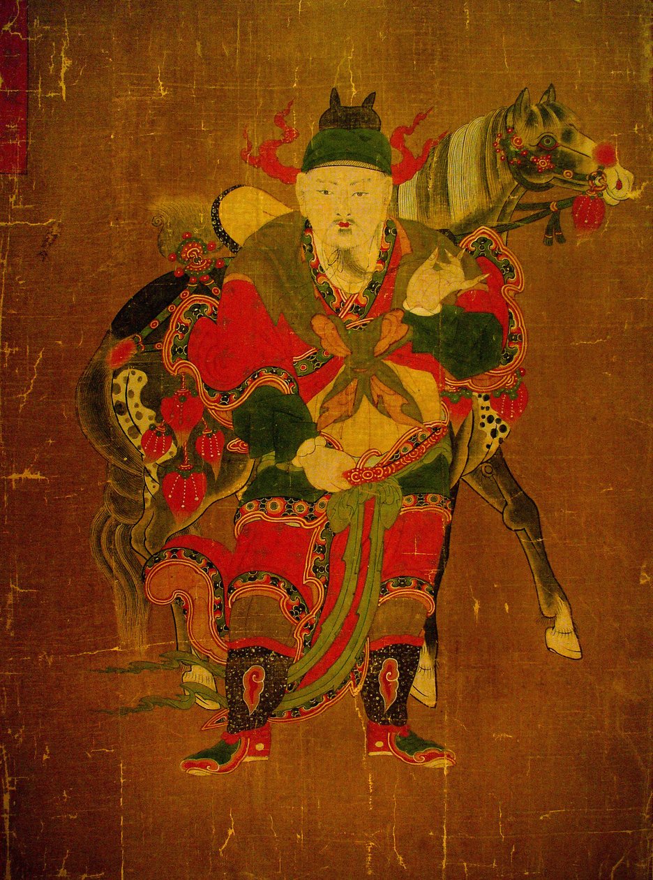 Bote der Hölle mit Pferd, Malerei auf Hanfrolle, Joseon-Periode (Choseon, Choson) (1392-1910), Korea. Seoul National Museum, Republik Korea von School Korean