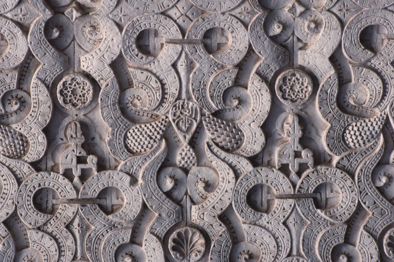 Detail einer Mauer, gebaut von den Saadiern im Jahr 1565 von School Moroccan