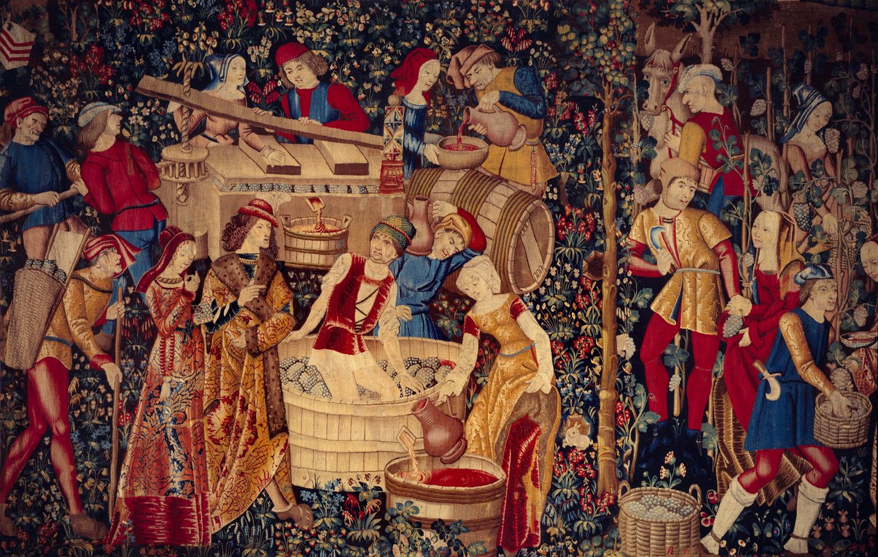 Ernteszene (Detail links) von School Netherlandish