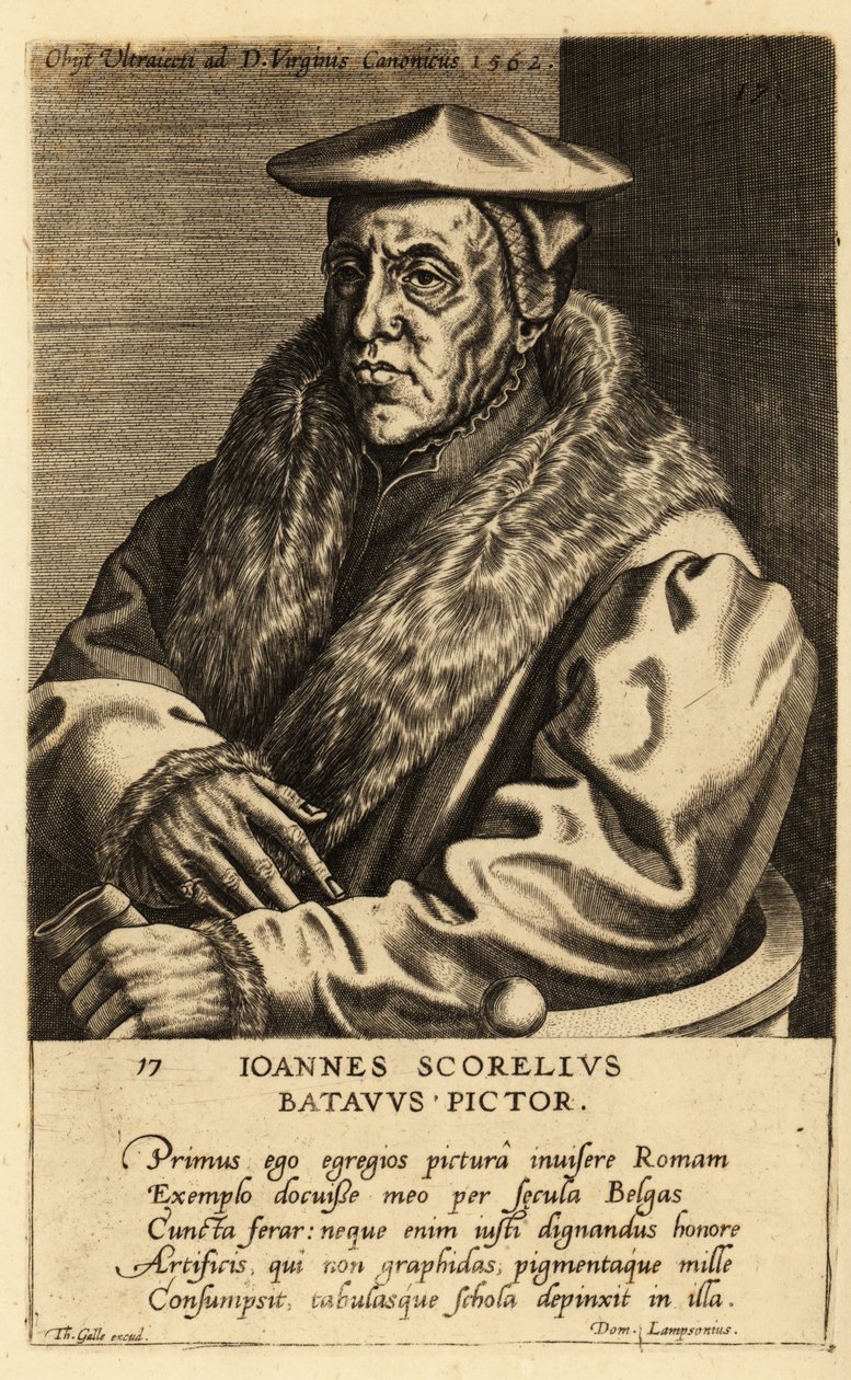 Porträt von Jan van Scorel, niederländischer Maler von School Netherlandish