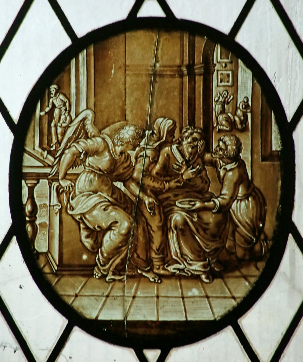 Tobias wird von seiner Blindheit geheilt von School Netherlandish