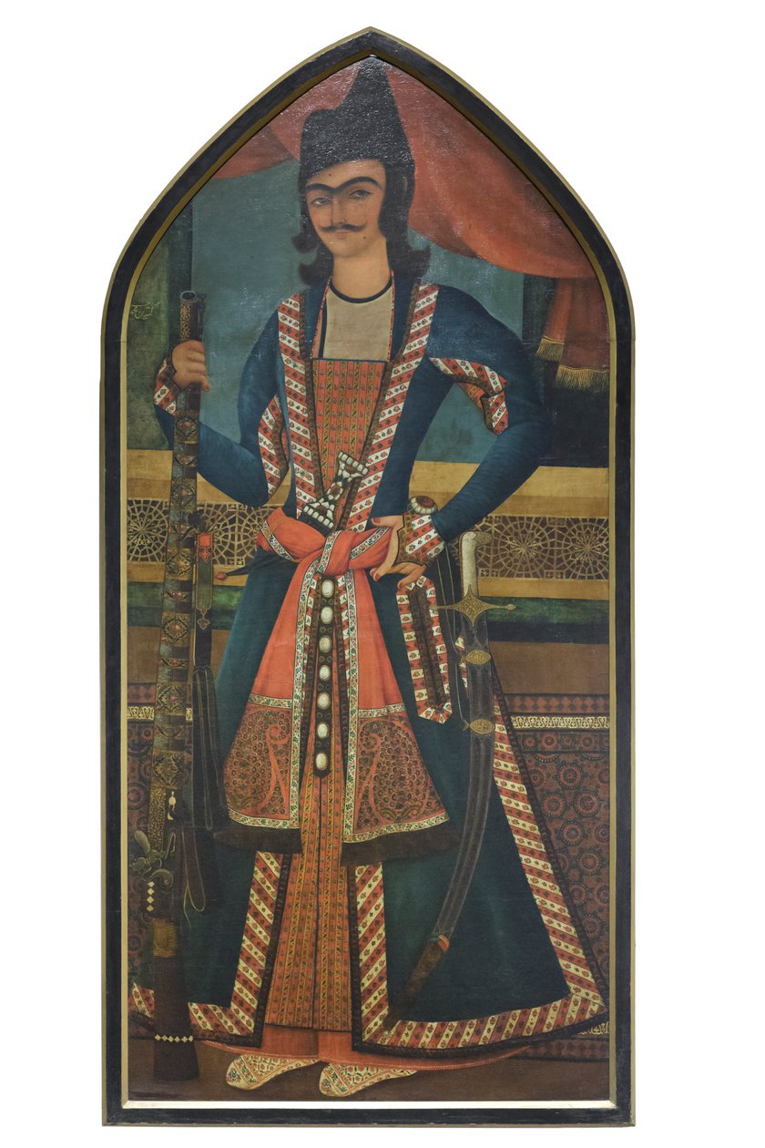 Ein Qajar-Prinz, möglicherweise Bahram Mirza, Abolhassan von School Qajar