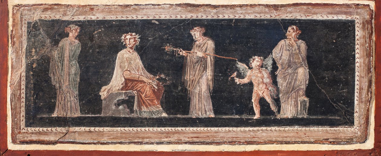 Dionysische Szene, Herculaneum von School Roman