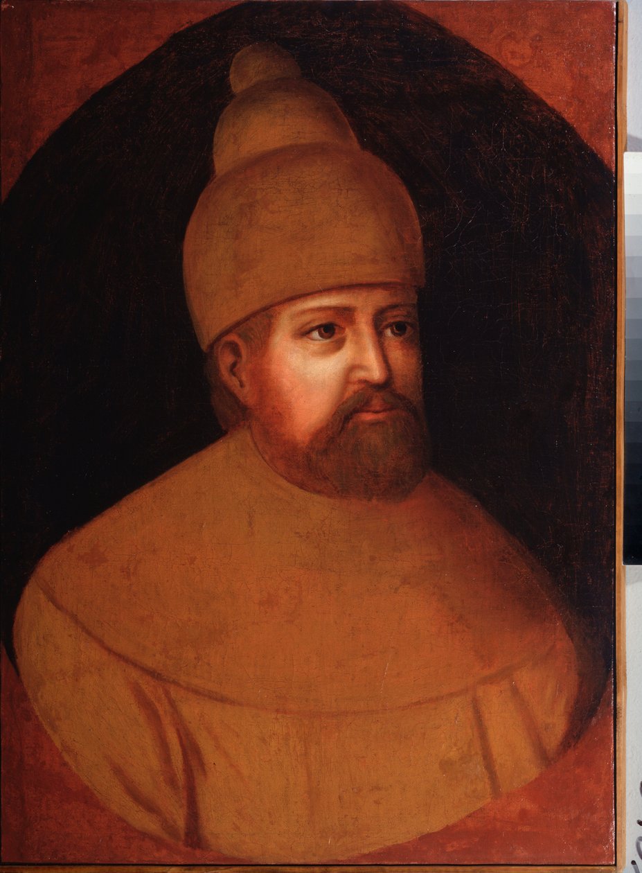 Porträt des Zaren Michael I. Fjodorowitsch Romanow von Russland von School Russian