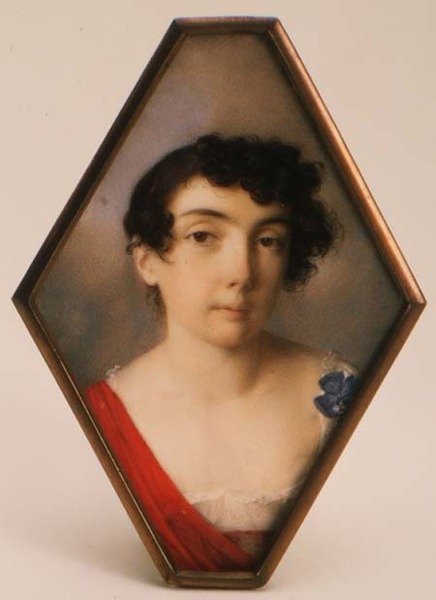 Porträt von Anna Mikhailovna Khitrovo (1782-1846), ca. 1802 von School Russian