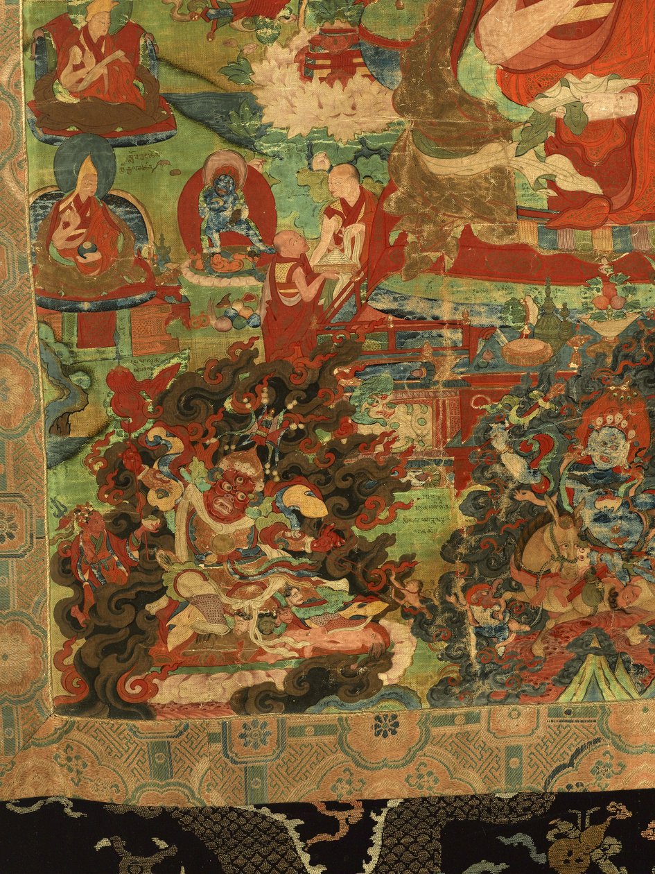 Detail des Dritten Panchen Lama Losan Penden Yeshe von School Tibetan