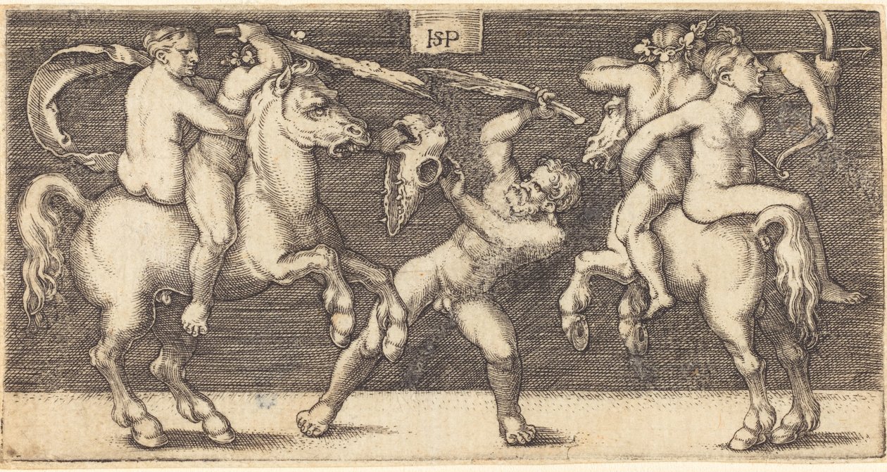 Schlacht von drei Männern von Sebald Beham