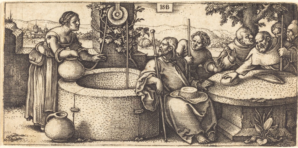 Christus und die Frau von Samaria von Sebald Beham