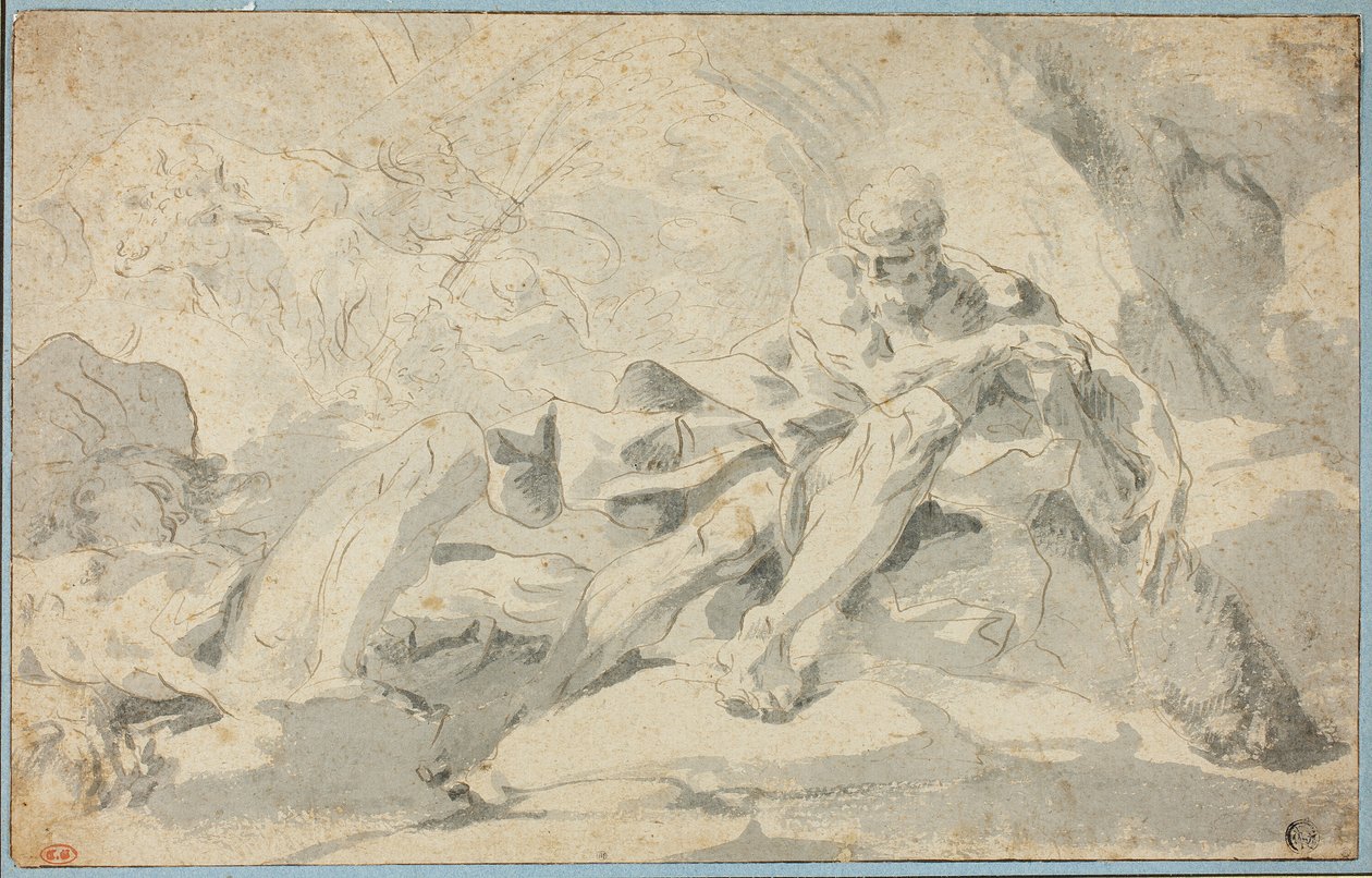 Herkules und Cacus von Sebastiano Galeotti