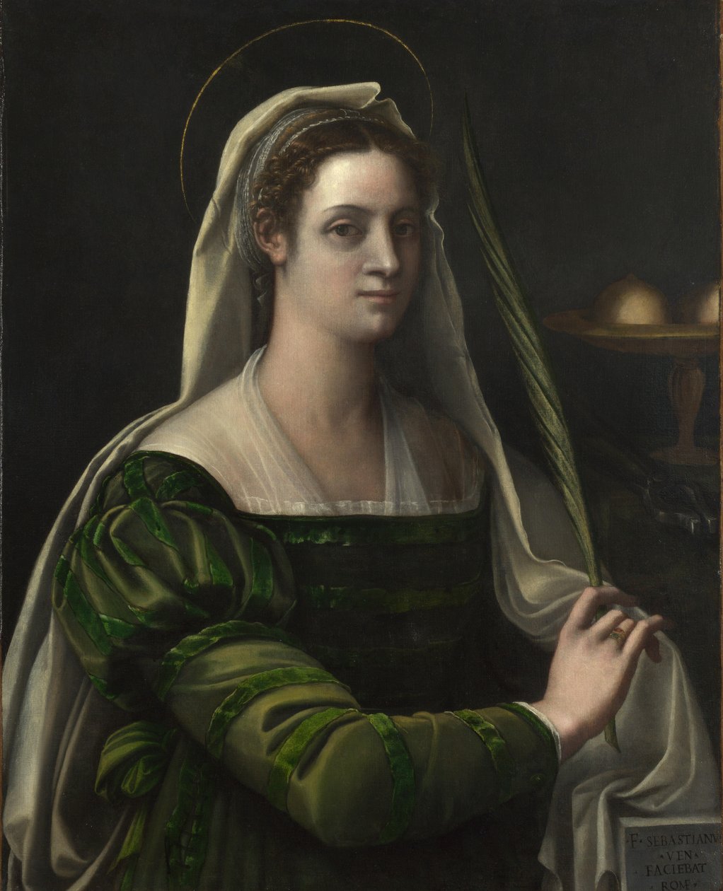 Heilige Agatha, ca. 1540 von Sebastiano del Piombo