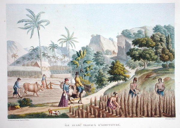 Landarbeiter, Guam, Philippinen, aus 