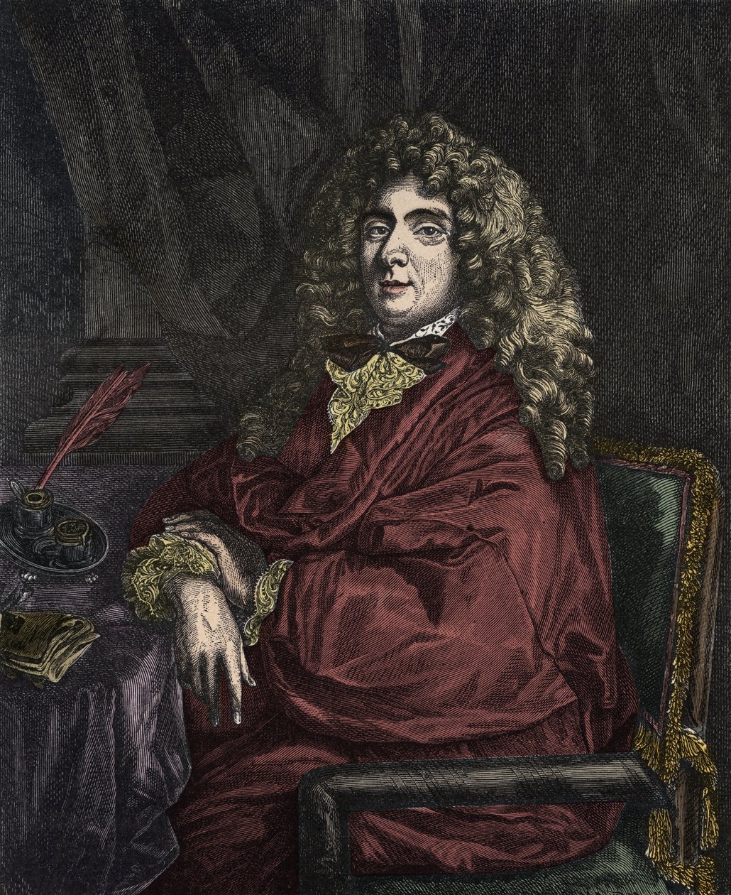 Porträt von Jean-Baptiste Poquelin genannt Molière (Jean Baptiste Poquelin) von Sébastien Bourdon