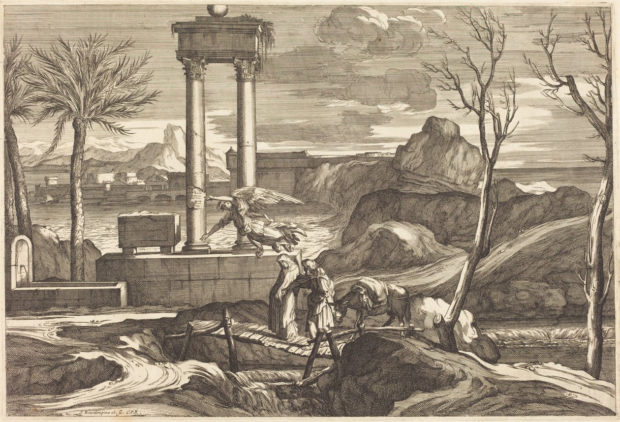 Die Flucht nach Ägypten von Sébastien Bourdon