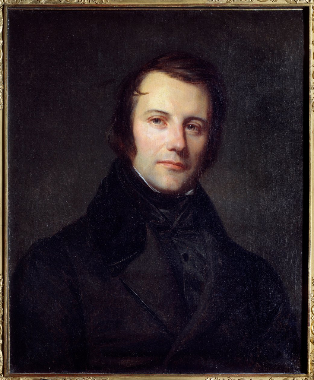 Porträt von Edgar Quinet (1803-1875) Abgeordneter im Jahr 1848 von Sebastien Melchior Cornu