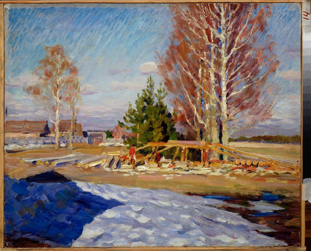 Frühlingslandschaft von Sergei Arsenevich Vinogradov