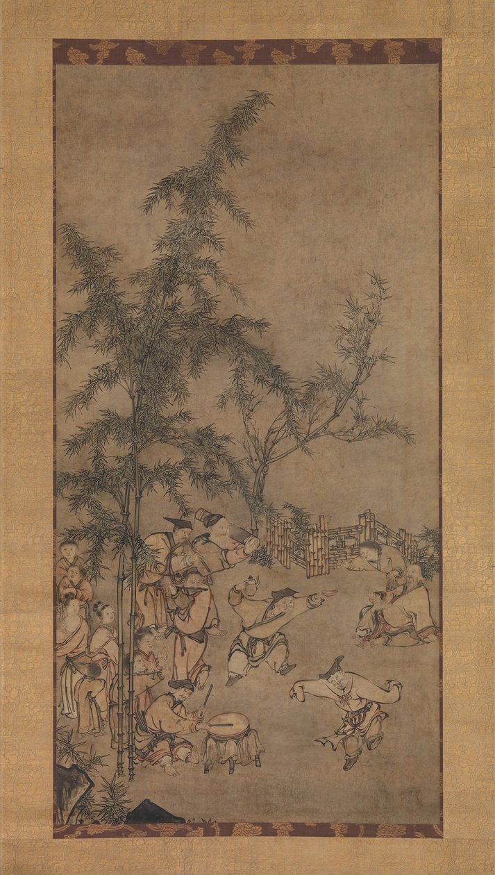 Sieben Weise des Bambushains, 1550er Jahre von Sesson Shukei