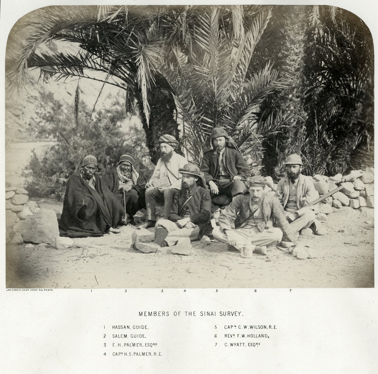 Mitglieder der Sinai-Expedition, 1868 von Sgt. James M. McDonald
