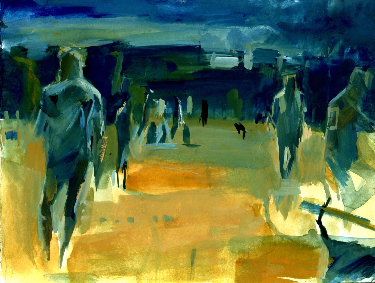 Figuren im Park, 2024 von Shaun Carey