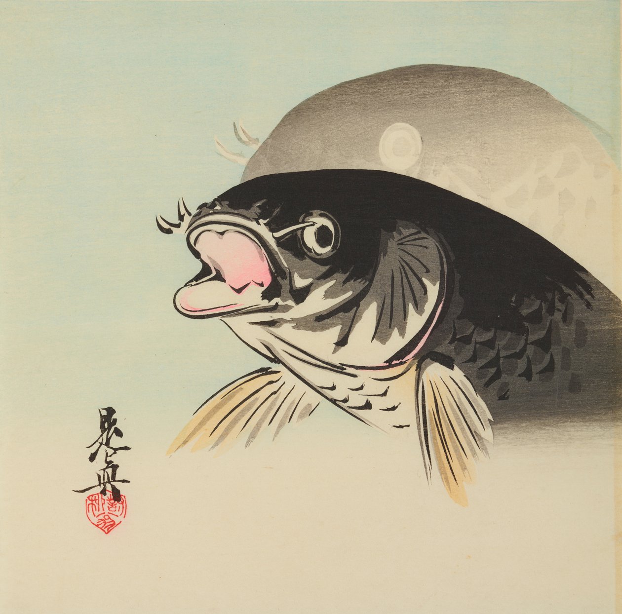 Zwei Fische von Shibata Zeshin